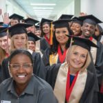 NWF State College students pose for a photo during commencement