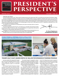 The cover of the Winter 2023 edition of President's Perspective.