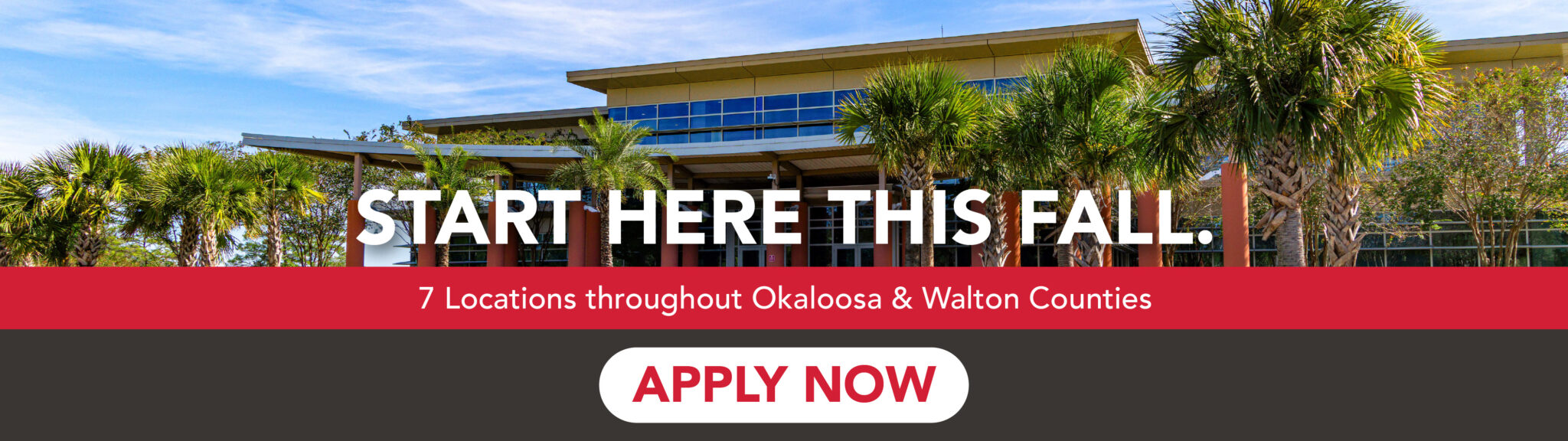 Northwest Florida State College enrollment banner