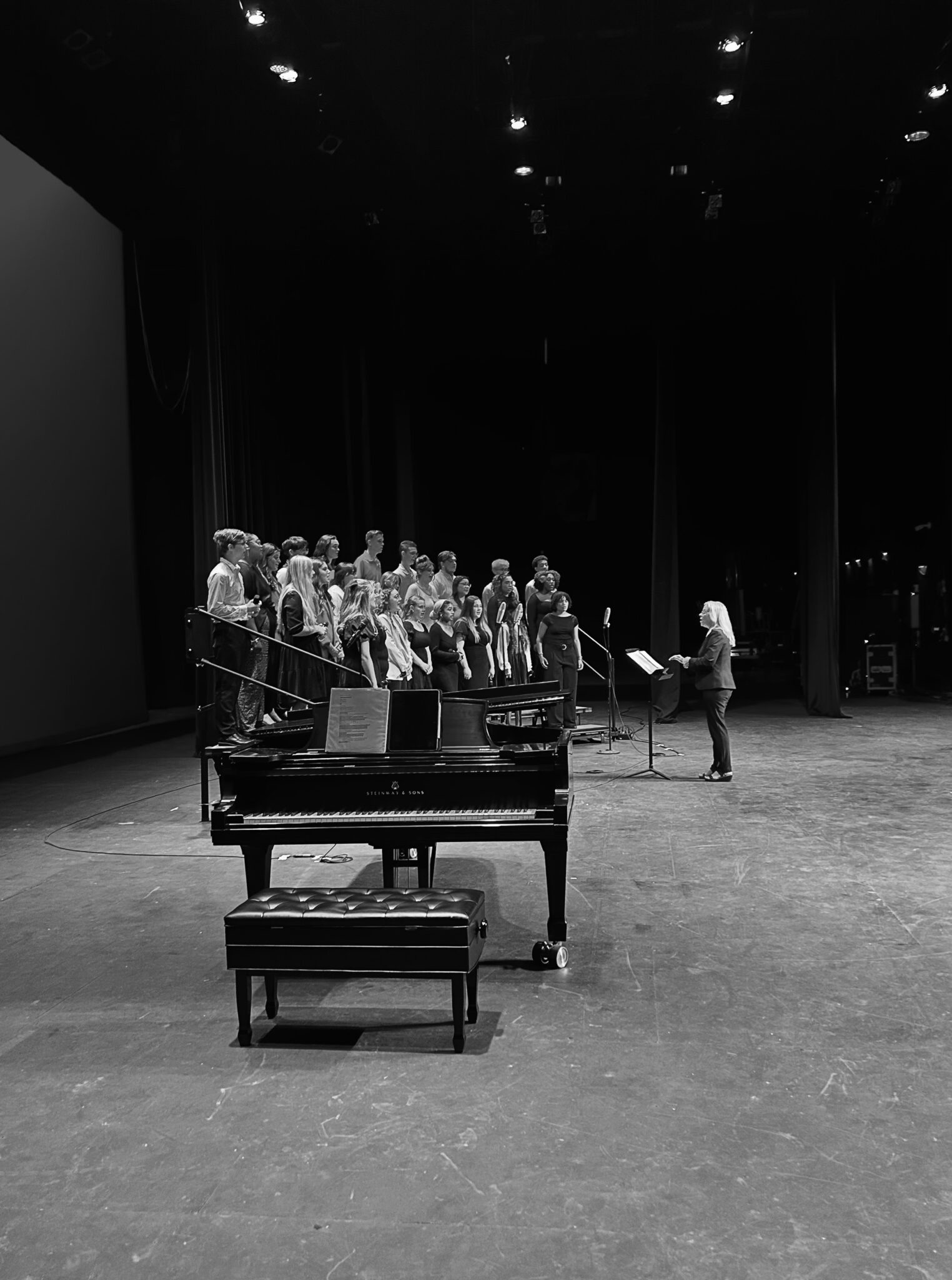 Raider Singers performing on stage